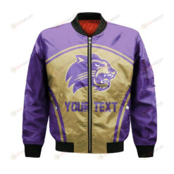 Western Carolina Catamounts Bomber Jacket 3D Printed Custom Text And Number Curve Style Sport