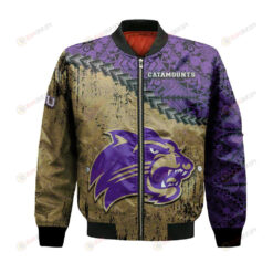 Western Carolina Catamounts Bomber Jacket 3D Printed Grunge Polynesian Tattoo