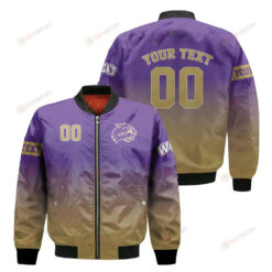 Western Carolina Catamounts Fadded Bomber Jacket 3D Printed