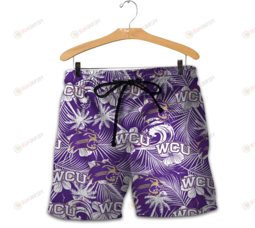 Western Carolina Catamounts Men Shorts Tropical Seamless