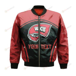 Western Kentucky Hilltoppers Bomber Jacket 3D Printed Custom Text And Number Curve Style Sport