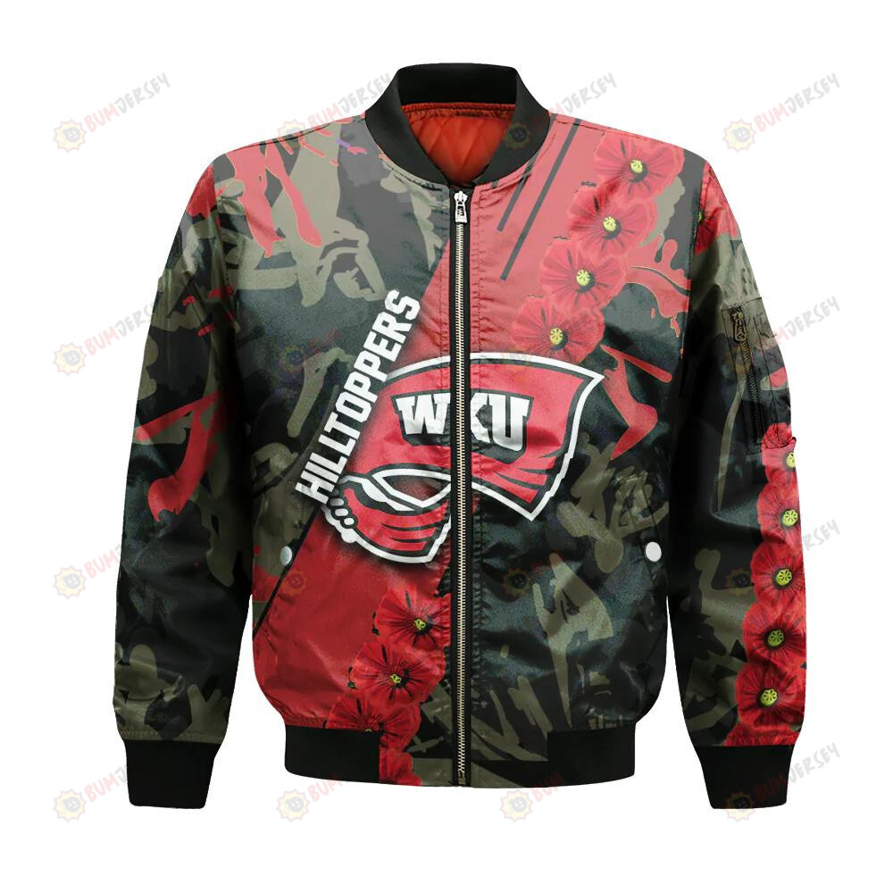Western Kentucky Hilltoppers Bomber Jacket 3D Printed Sport Style Keep Go on