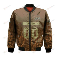 Western Michigan Broncos Bomber Jacket 3D Printed Team Logo Custom Text And Number