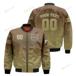 Western Michigan Broncos Fadded Bomber Jacket 3D Printed