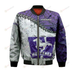 Western Ontario Mustangs Bomber Jacket 3D Printed Grunge Polynesian Tattoo