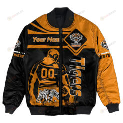 Wests Tigers Bomber Jacket 3D Printed Personalized Pentagon Style