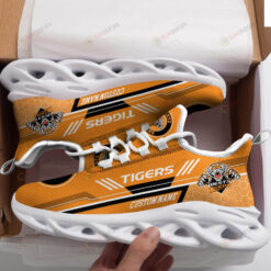 Wests Tigers Logo Custom Name Pattern 3D Max Soul Sneaker Shoes