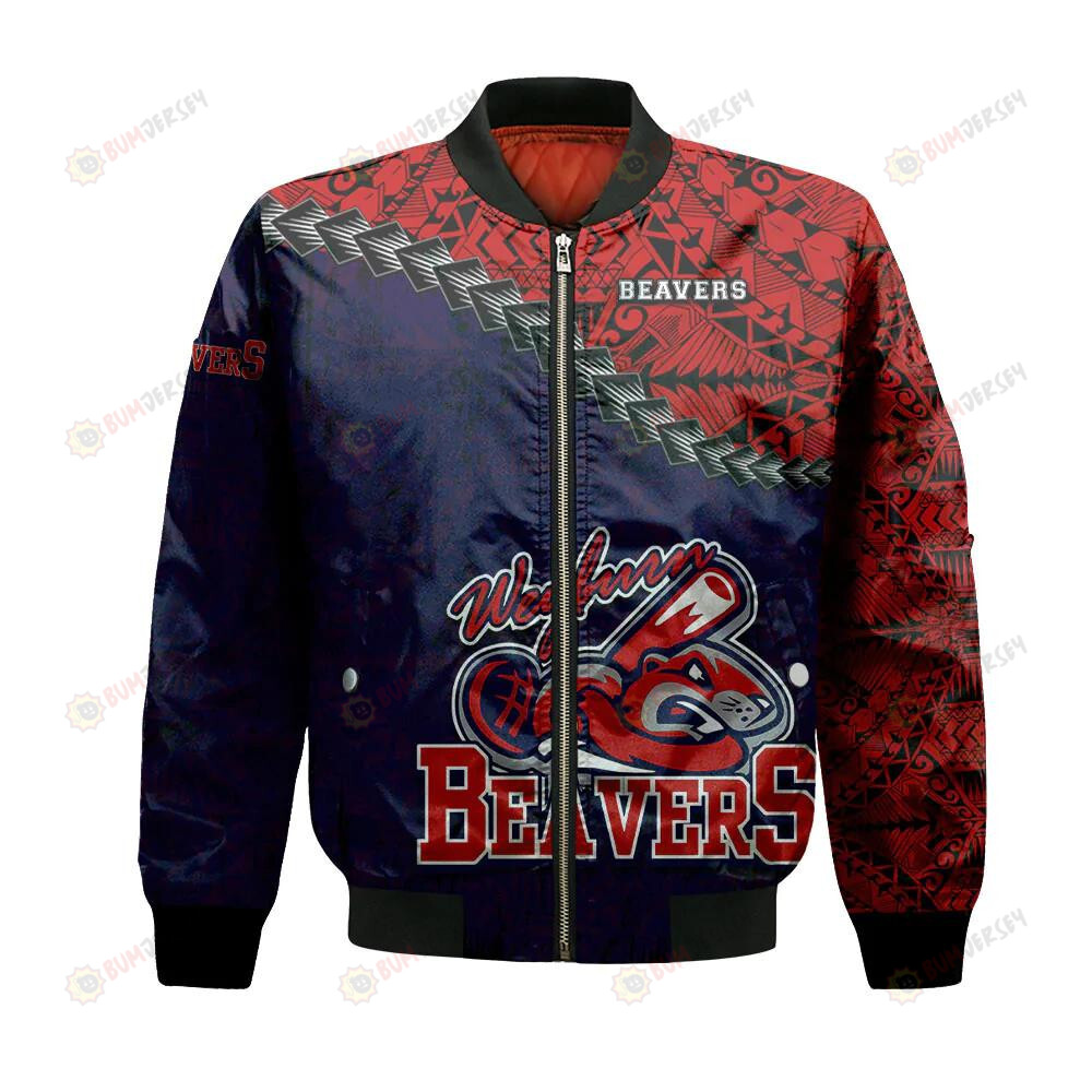 Weyburn Beavers Bomber Jacket 3D Printed Grunge Polynesian Tattoo Weyburn Beavers Bomber Jacket 3D Printed Grunge Polynesian Tattoo