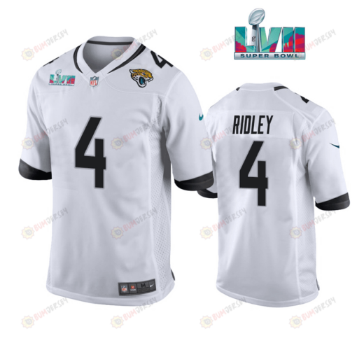 White Calvin Ridley 4 Jacksonville Jaguars Super Bowl LVII Super Bowl LVII White Men's Jersey- White