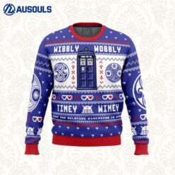 Wibbly Wobbly Doctor Who Ugly Sweaters For Men Women Unisex