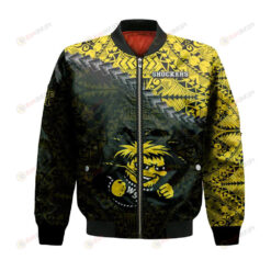 Wichita State Shockers Bomber Jacket 3D Printed Grunge Polynesian Tattoo