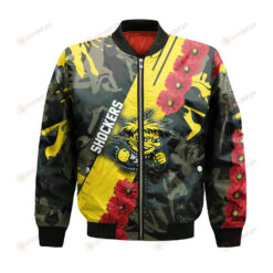 Wichita State Shockers Bomber Jacket 3D Printed Sport Style Keep Go on