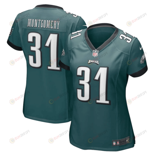 Wilbert Montgomery 31 Philadelphia Eagles Women's Retired Player Jersey - Midnight Green