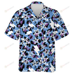 Wild African Leopard With Stars And Rays Hawaiian Shirt