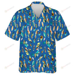 Wild African Leopard With Watercolor Style Hawaiian Shirt