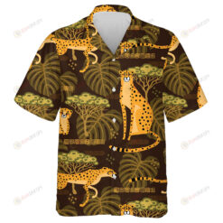 Wild African Leopards In The Jungle Hawaiian Shirt