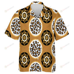 Wild Animals Leopard Skin With Baroque On Brown Hawaiian Shirt