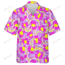 Wild Animals Leopard With Chaotic Tangled Lines Hawaiian Shirt