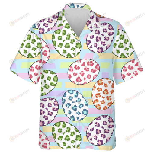 Wild Animals Leopard With Easter Eggs Hawaiian Shirt