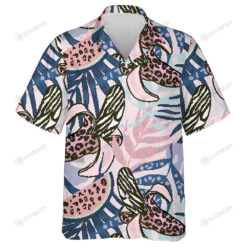 Wild Leopard Bananas And Tropical Plants Hawaiian Shirt