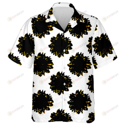 Wild Meadow Sunflower Isolated On White Background Hawaiian Shirt