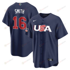 Will Smith 16 USA Baseball 2023 World Baseball Classic Jersey - Navy