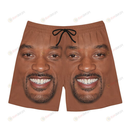 Will Smith Face Hawaiian Men Shorts Swim Trunks - Print Shorts