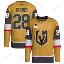 William Carrier 28 Vegas Golden Knights Stanley Cup 2023 Champions Patch Home Breakaway Men Jersey - Gold