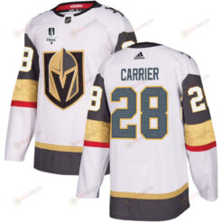 William Carrier 28 Vegas Golden Knights Stanley Cup 2023 Final Patch Away Breakaway Men Jersey - White