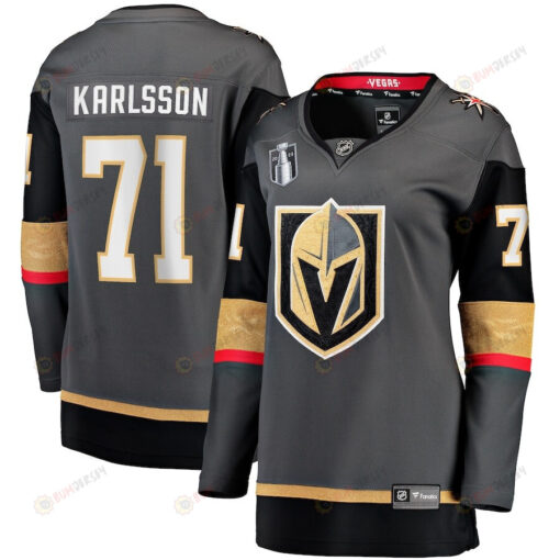 William Karlsson 71 Vegas Golden Knights Women's 2023 Stanley Cup Final Alternate Breakaway Player Jersey - Black