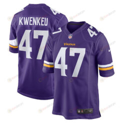 William Kwenkeu 47 Minnesota Vikings Home Game Player Jersey - Purple
