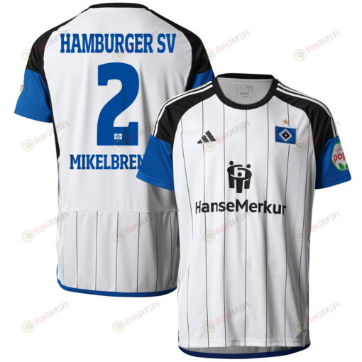 William Mikelbrencis 2 Hamburger SV 2023-24 Home Men Jersey - White