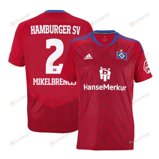 William Mikelbrencis 2 Hamburger SV II 2022-23 Third Jersey - Red