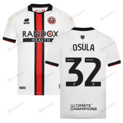 William Osula 32 Sheffield United 2022-23 Away Jersey - White