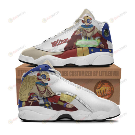 William Vangeance Shoes Black Clover Anime Air Jordan 13 Shoes Sneakers