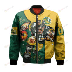 William and Mary Tribe Bomber Jacket 3D Printed Football