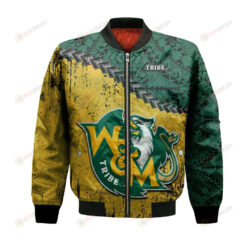 William and Mary Tribe Bomber Jacket 3D Printed Grunge Polynesian Tattoo