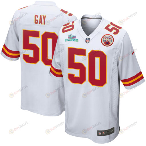 Willie Gay 50 Kansas City Chiefs Super Bowl LVII Champions Men's Jersey - White