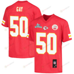 Willie Gay 50 Kansas City Chiefs Super Bowl LVII Champions Youth Jersey - Red