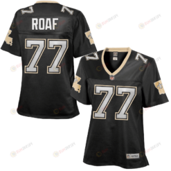 Willie Roaf 77 New Orleans Saints Women's Retired Player Jersey - Black