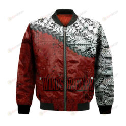 Windsor Express Bomber Jacket 3D Printed Grunge Polynesian Tattoo