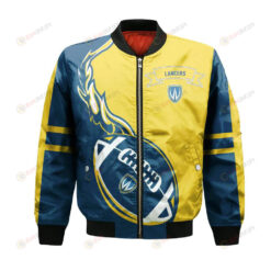 Windsor Lancers Bomber Jacket 3D Printed Flame Ball Pattern