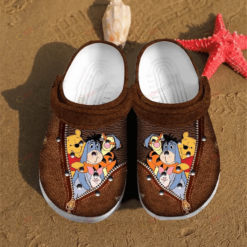 Winnie The Pooh Leatherette Crocs Crocband Clog Comfortable Water Shoes - AOP Clog