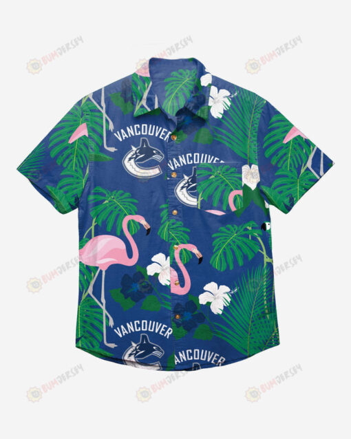 Winnipeg Jets Floral Button Up Hawaiian Shirt