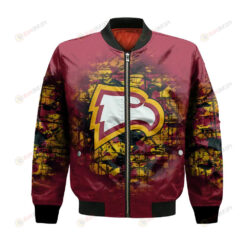 Winthrop Eagles Bomber Jacket 3D Printed Camouflage Vintage