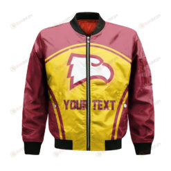 Winthrop Eagles Bomber Jacket 3D Printed Custom Text And Number Curve Style Sport