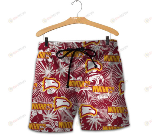 Winthrop Eagles Men Shorts Tropical Seamless