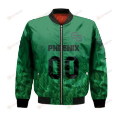 Wisconsin-Green Bay Phoenix Bomber Jacket 3D Printed Team Logo Custom Text And Number