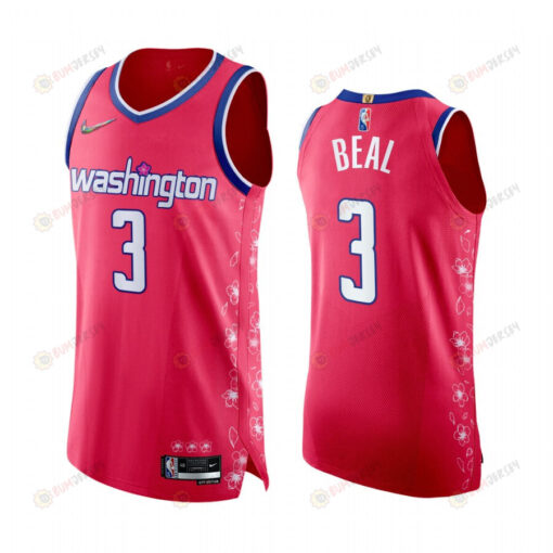 Wizards Bradley Beal 3 Pink Jersey Cherry Blossom City Edition 2022