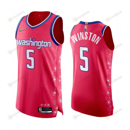 Wizards Cassius Winston 5 Pink Jersey Cherry Blossom City Edition 2022